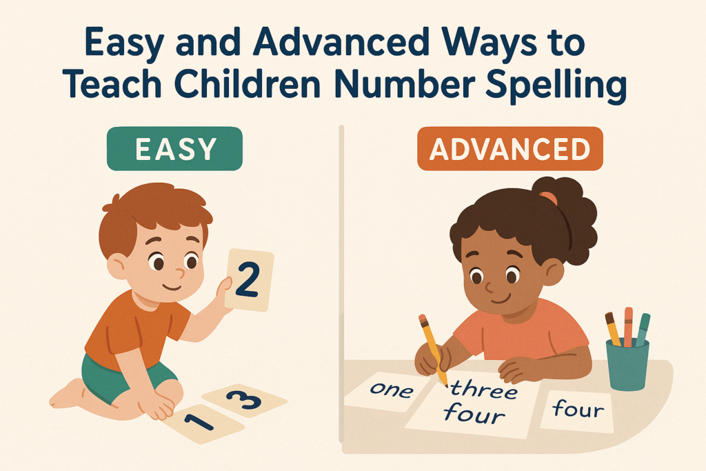 Easy and Advanced Ways to Teach Children Number Spelling